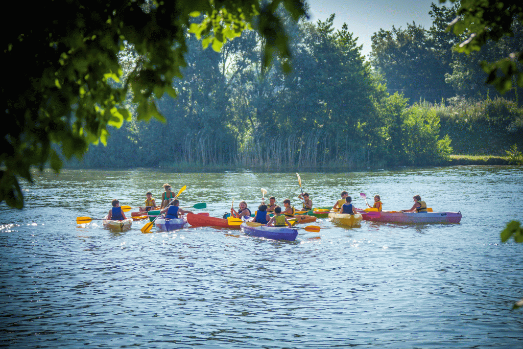 canoë kayak sur le lac