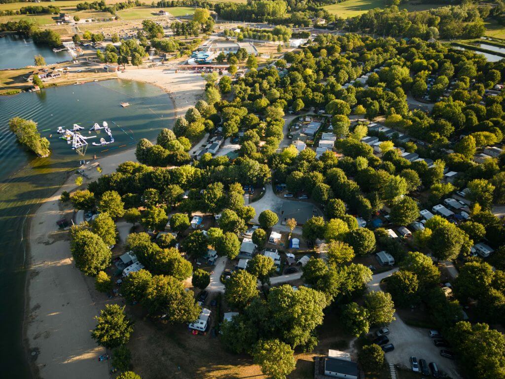 vue aérienne site