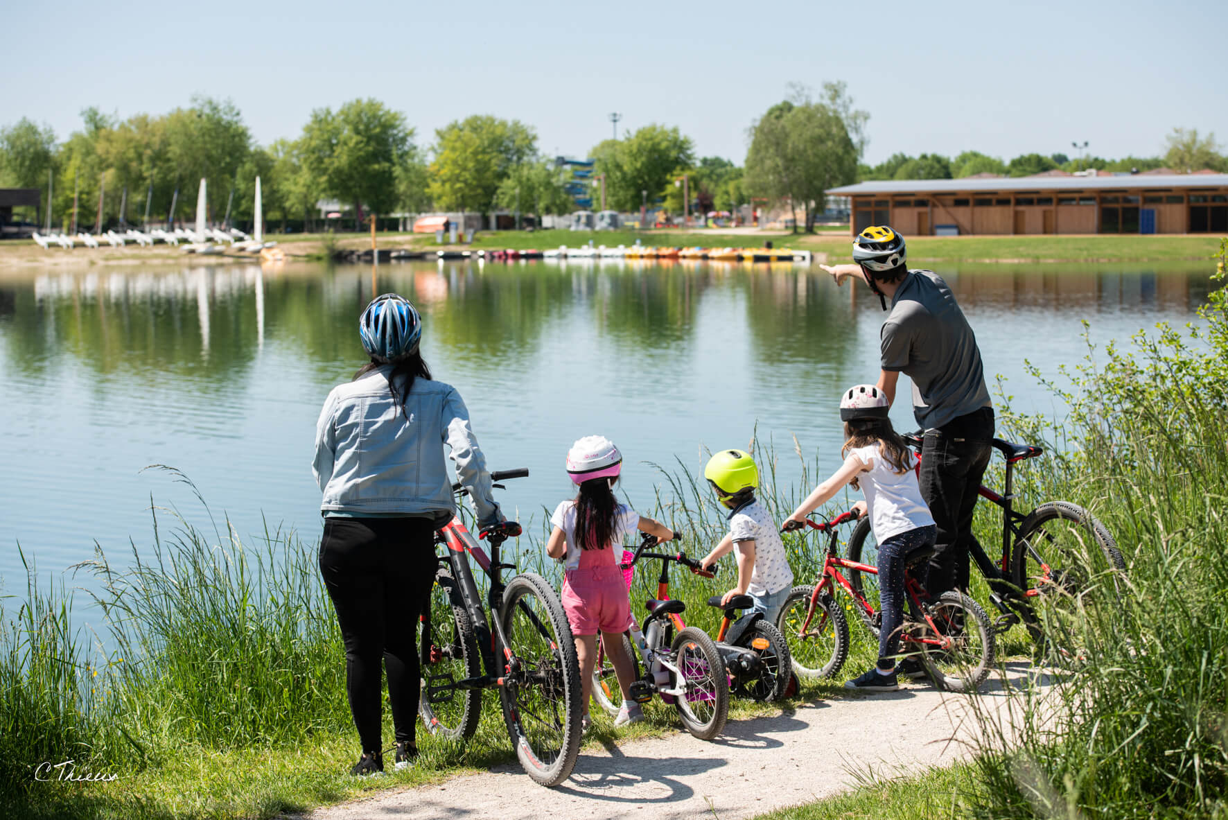 Balade à vélo en famille