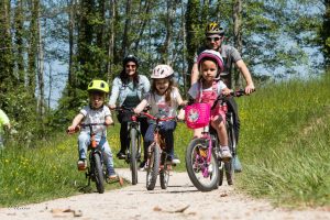 Familie fietstocht